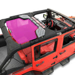 Jeep Wrangler Sun Shade JK Unlimited Rear Mesh Screen Sunshade SAHARA RUBICON SPORT S Top Cover UV Blocker - 10 Year Warranty