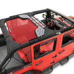 Jeep Wrangler Sun Shade JK Unlimited Rear Mesh Screen Sunshade SAHARA RUBICON SPORT S Top Cover UV Blocker - 10 Year Warranty