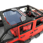 Jeep Wrangler Sun Shade JK Unlimited Rear Mesh Screen Sunshade SAHARA RUBICON SPORT S Top Cover UV Blocker - 10 Year Warranty