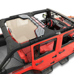 Jeep Wrangler Sun Shade JK Unlimited Rear Mesh Screen Sunshade SAHARA RUBICON SPORT S Top Cover UV Blocker - 10 Year Warranty