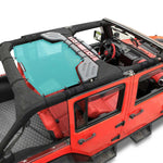 Jeep Wrangler Sun Shade JK Unlimited Rear Mesh Screen Sunshade SAHARA RUBICON SPORT S Top Cover UV Blocker - 10 Year Warranty