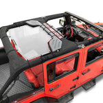 Jeep Wrangler Sun Shade JK Unlimited Rear Mesh Screen Sunshade SAHARA RUBICON SPORT S Top Cover UV Blocker - 10 Year Warranty