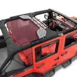 Jeep Wrangler Sun Shade JK Unlimited Rear Mesh Screen Sunshade SAHARA RUBICON SPORT S Top Cover UV Blocker - 10 Year Warranty