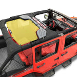 Jeep Wrangler Sun Shade JK Unlimited Rear Mesh Screen Sunshade SAHARA RUBICON SPORT S Top Cover UV Blocker with Grab Bag-One time Install 10 years Warranty