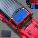 Jeep Wrangler Sun Shade JL Unlimited 2 Door and 4 Door Front Mesh Screen Sunshade JLU SAHARA RUBICON SPORT S Top Cover UV Blocker 10 year Warranty