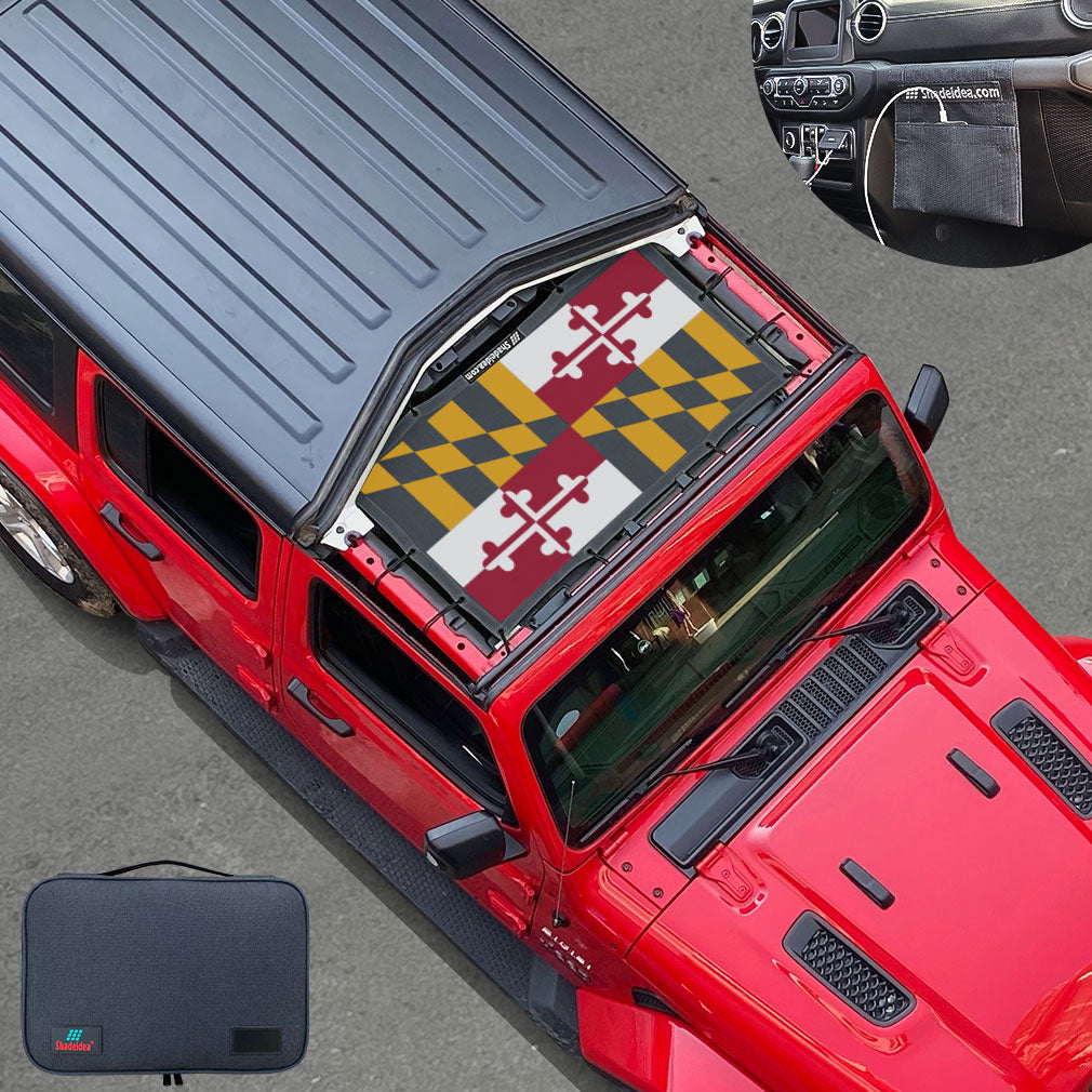 Parasole Rete Per Jeep Wrangler JLU 4 Porte 2018-2022 - Protezione UV E Parasole Rete Per Jeep Wrangler JLU 4 Porte 2018-2022 - Protezione UV E